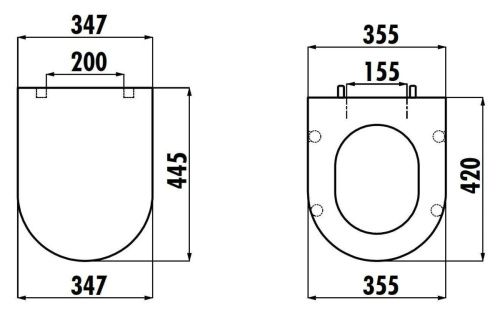 Крышка сиденье для унитаза Creavit Amasra Ultima KC0103.03.0000E - фото 2