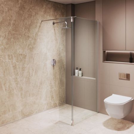 Душевая перегородка RGW Walk In 351005123-11 120х195 стекло прозрачное профиль хром