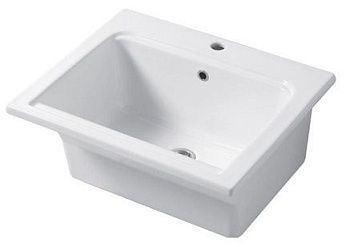 Раковина керамическая Disegno Ceramica Landscape LP06151101 60х50 накладная цвет белый