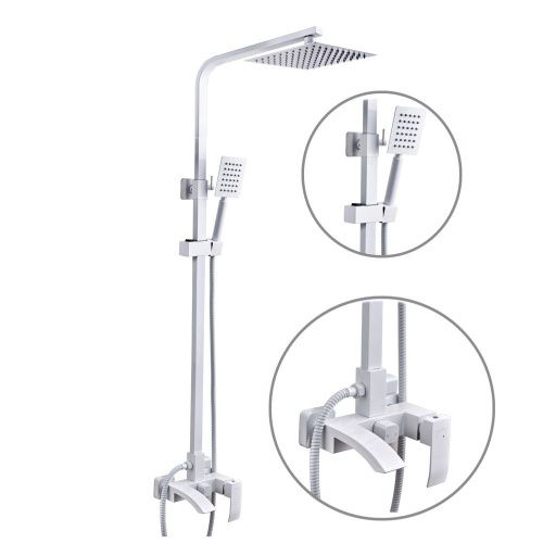 Душевая стойка Fashun A52418-8 настенная цвет белый - фото 2