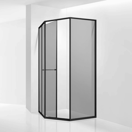 Душевой уголок RGW 33328200-34R 100х100 стекло тонированное профиль черный без поддона