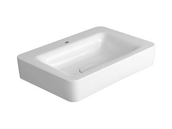 Раковина из сантехнического фаянса Simas HE 10 bia 70х50 подвесная цвет белый