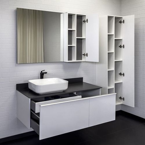 Тумба с раковиной Comforty Милан 00-00013784СF 120х50 подвесная цвет белый - фото 5