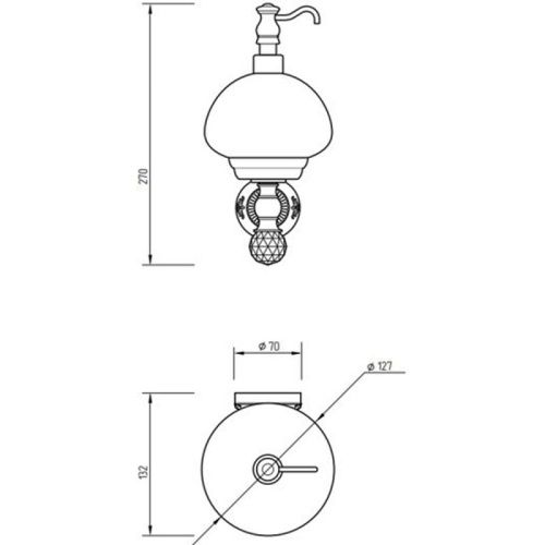 Дозатор Migliore Cristalia 16830 - фото 3
