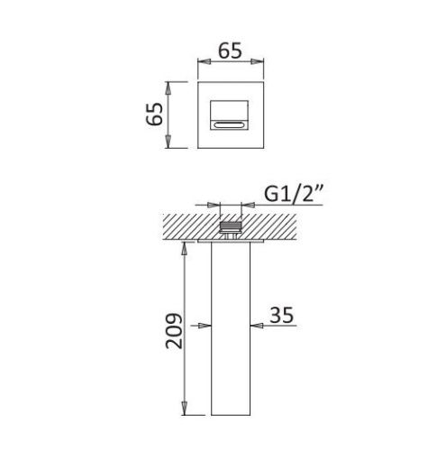 Излив Cezares PORTA PORTA-SC-SR настенный золото - фото 2