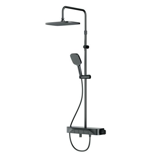 Душевая стойка Am.Pm Func F078F322 настенная цвет черный с термостатом - фото 2