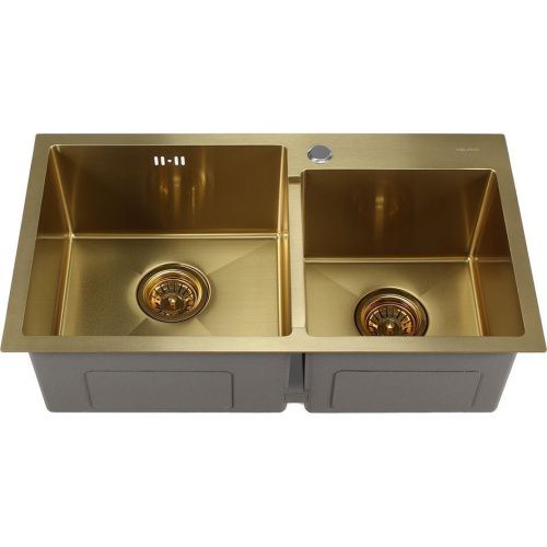 Кухонная мойка Melana ProfLine S7240HG золото 70х40 цвет золото поверхность полированная