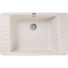 Кухонная мойка Granfest Quarz 71 белый 75х50 цвет белый поверхность матовая