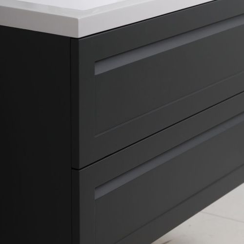 Тумба под раковину Art&Max PLATINO AM-Platino-800-2C-SO-GM-Cer 80х50 подвесная цвет серый - фото 2