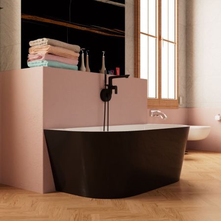 Ванна акриловая Frank 12531 170х80 пристенная овальная с ножками