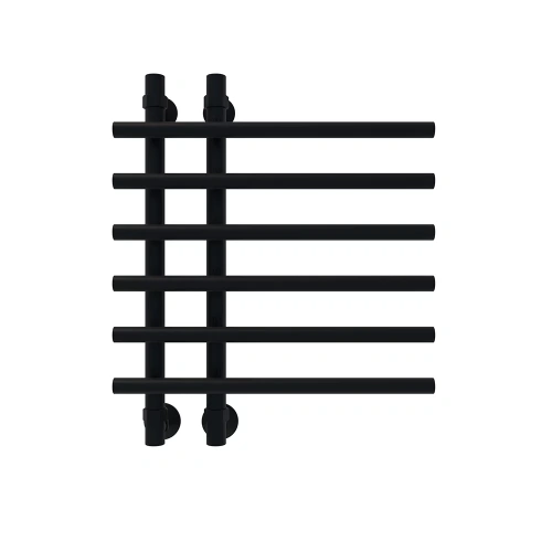 Полотенцесушитель водяной Veconi Tufo T601050B 50х60 черный - фото 2