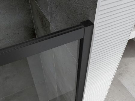 Душевая дверь Abber Schwarzer Diamant AG30170BH 170х195 стекло прозрачное профиль черный