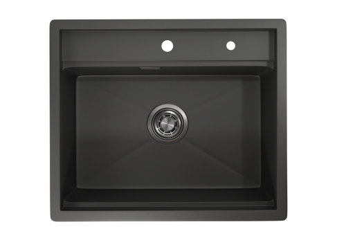 Кухонная мойка Granula Kitchen Space 6051, ЧЕРНЫЙ МАТОВЫЙ 60х50 цвет черный поверхность матовая - фото 3