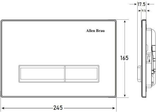 Клавиша смыва пневматическая Allen Brau Fantasy 9.20003.MG цвет сатин - фото 5