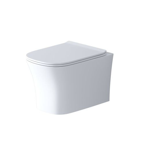 Унитаз подвесной Grossman Style GR-4474S белый с сиденьем микролифт безободковый каскадный смыв