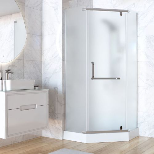 Душевой уголок Taliente TA-09093-1MP 90х90 стекло прозрачное профиль хром без поддона - фото 3