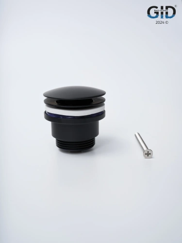 Донный клапан Gid Minucia 76605K черный - фото 4