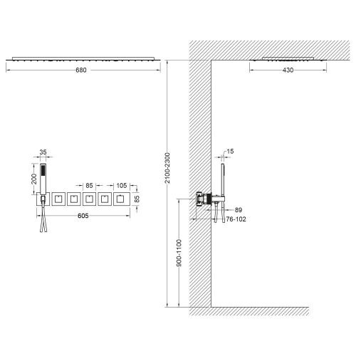 Душевая система Timo Petruma SX-5229/00SM встраиваемая в стену цвет хром с термостатом - фото 2