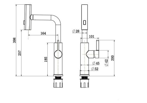Смеситель для кухни Rush Tinos TI3732-18 на столешницу сатин - фото 2