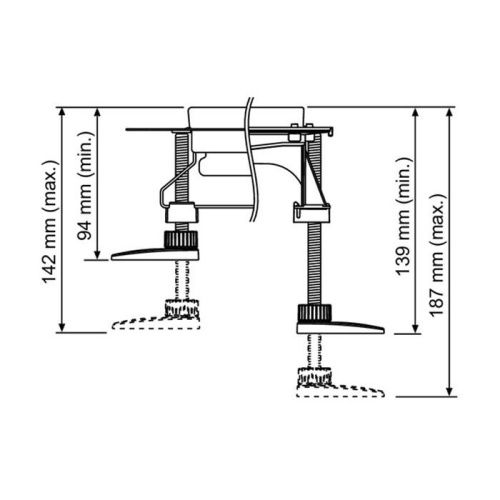 Комплект опор 4 шт. Tece TECEdrainline 660004 - фото 2