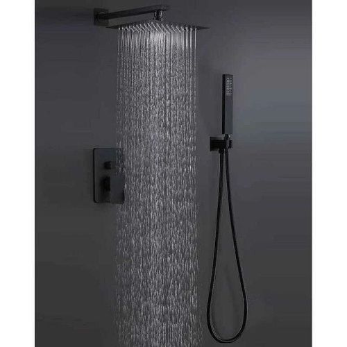 Душевая система ALMAes Leine TVZ-0810 встраиваемая в стену цвет черный - фото 2