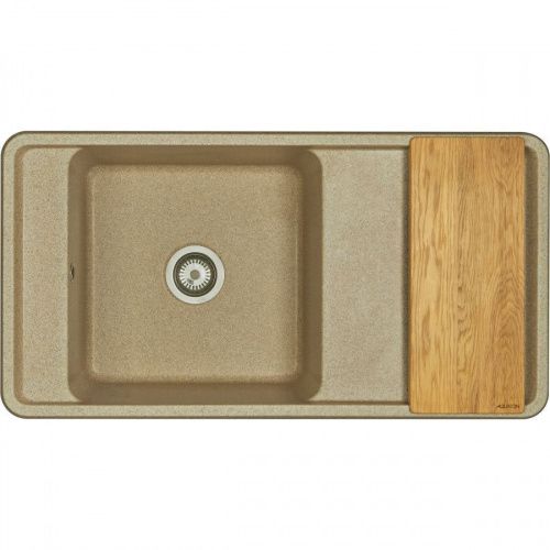 Кухонная мойка Aquaton Беллис 1A725132BS220 95х50 цвет бежевый - фото 2