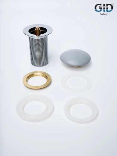 Донный клапан Gid Minucia 74401K серый - фото 5