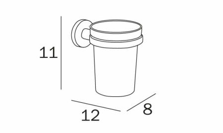 Стакан Inda ONE A2410ANE03