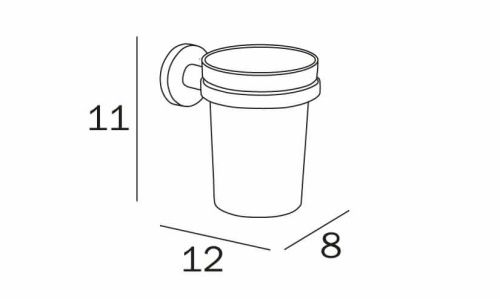 Стакан Inda ONE A2410ACR03 - фото 3