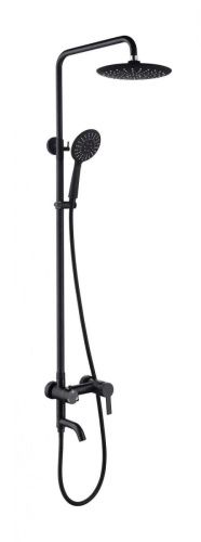 Душевая стойка Fmark FS8345H настенная цвет черный - фото 2