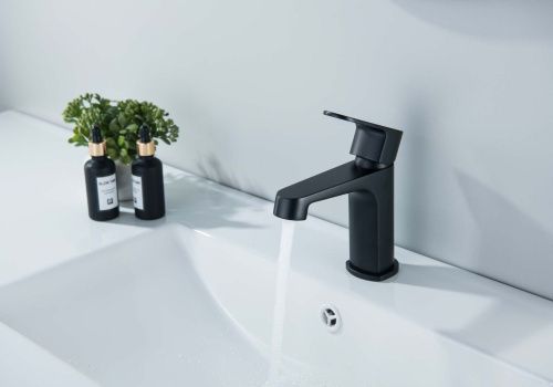 Смеситель Aquatek ОБЕРОН AQ1210MB на раковину черный - фото 4