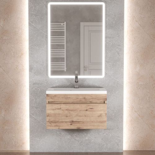 Тумба с раковиной Uperwood Eva 3930313469 60х50 цвет коричневый - фото 2