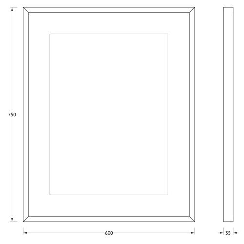 Зеркало с подсветкой Evoform Ledside BY 2201 60х80 подвесное - фото 2