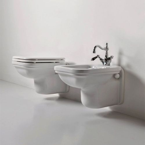 Чаша унитаза подвесная Kerasan Waldorf 411501 цвет белый без сиденья душевой смыв