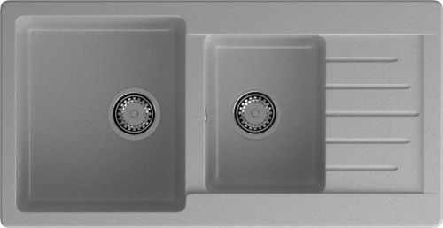 Кухонная мойка Granfest Practik P-980KL серый 100х50 цвет серый поверхность матовая