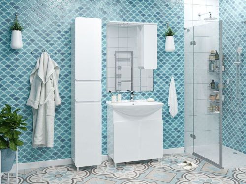 Зеркало-шкаф Misty Чегет П-Чег-02075-01П 70х100 подвесной цвет белый - фото 5