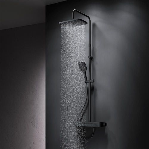 Душевая стойка Am.Pm Func F078F222 настенная цвет черный с термостатом - фото 3