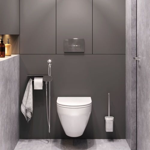 Унитаз подвесной Am.Pm Spirit V2.0 CK70H1003W белый с сиденьем микролифт безободковый душевой смыв