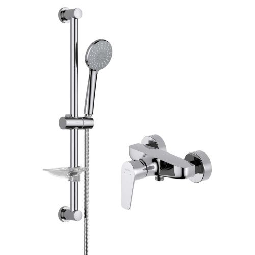 Комплект смесителей Aquatek БЕТТА AQ1132CR настенный хром