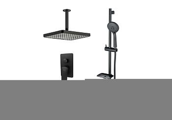 Душевая система Aquatek ВЕГА AQ1075MB встраиваемая в стену цвет черный