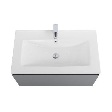 Тумба под раковину Art&Max Latina AM-Latina-800-1C-SO-GM 80х50 подвесная цвет серый