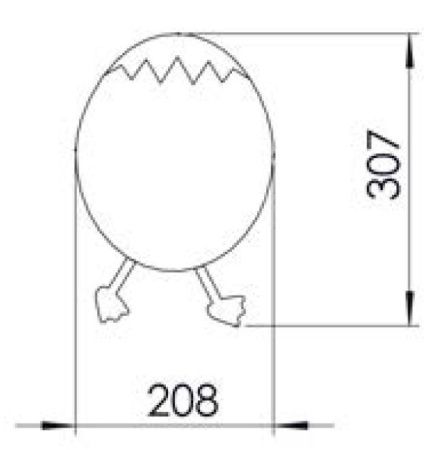 Зеркало Creavit DUCKY DC30035-BB 20х30