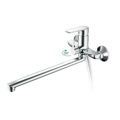 Смеситель для ванны и душа Haiba HB563 HB22563 настенный хром - фото 2