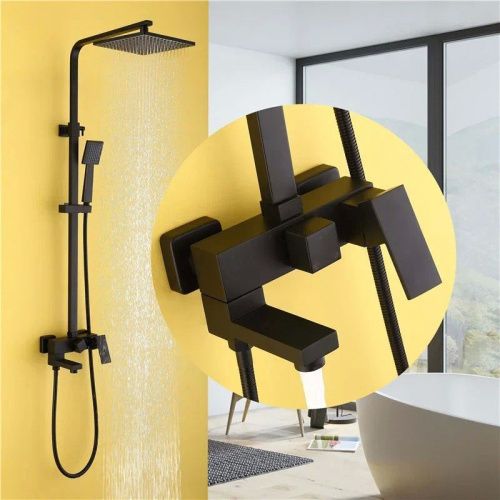 Душевая стойка Abber AF8216B настенная цвет черный - фото 3