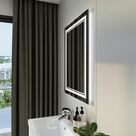 Зеркало с подсветкой Бриклаер Эстель 4627125414275 60х80 подвесное