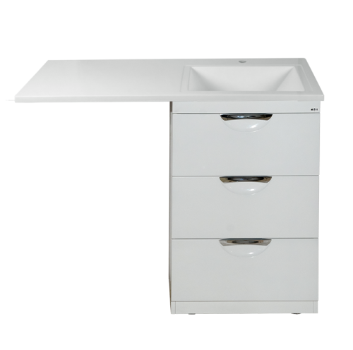 Тумба под раковину Misty Куба П-Куб01060-0113Я 60х50 напольная цвет белый - фото 4