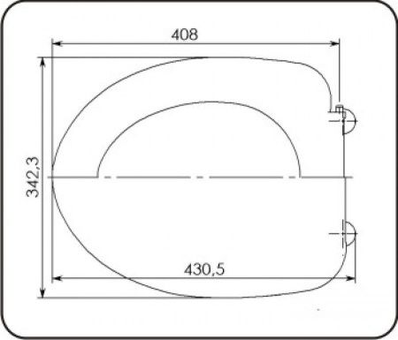 Крышка сиденье для унитаза Santek Лига 1WH106906