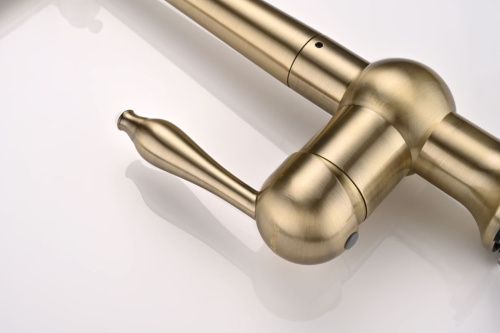 Смеситель для кухни Paulmark RETRO Re213226-BR на мойку бронза - фото 3