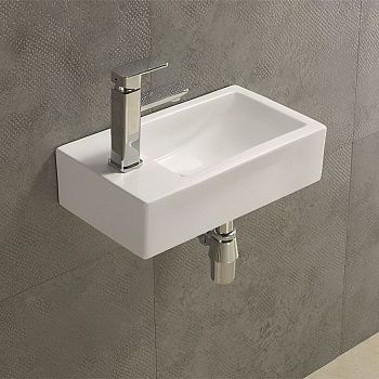 Раковина керамическая Art&Max AM-7948-R 50х30 подвесная цвет белый