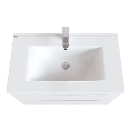 Тумба с раковиной Iddis Cloud CLO80WFi95K 80х50 напольная цвет белый - фото 2